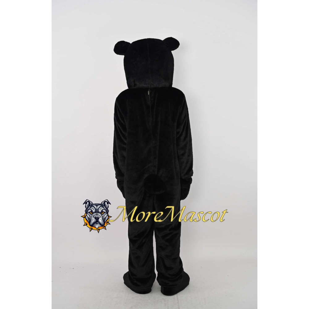 Realistic Black Bear Mascot Costume