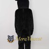 Realistic Black Bear Mascot Costume