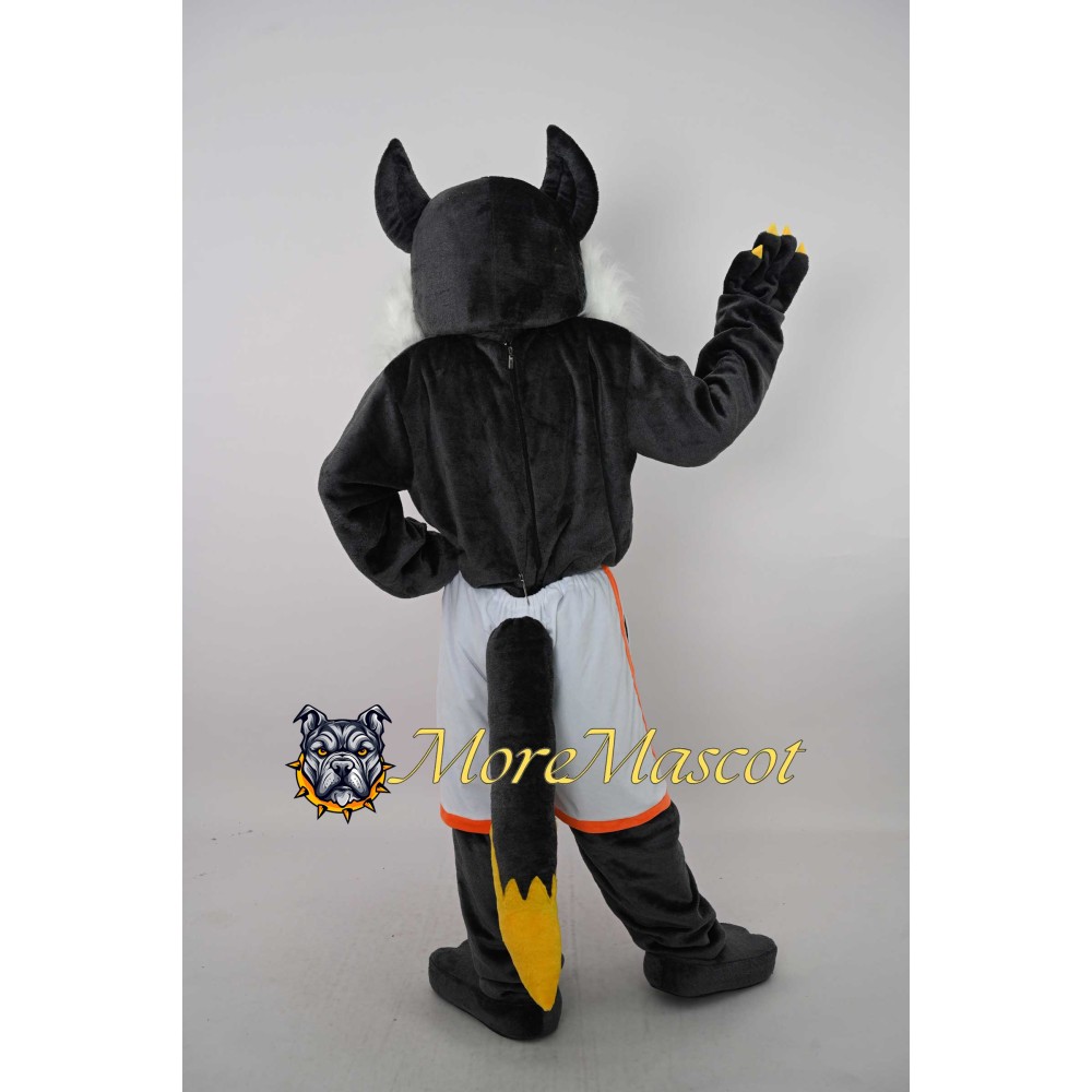 University Black Wolf Mascot Costume