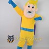 Yellow Superman Mascot Costume