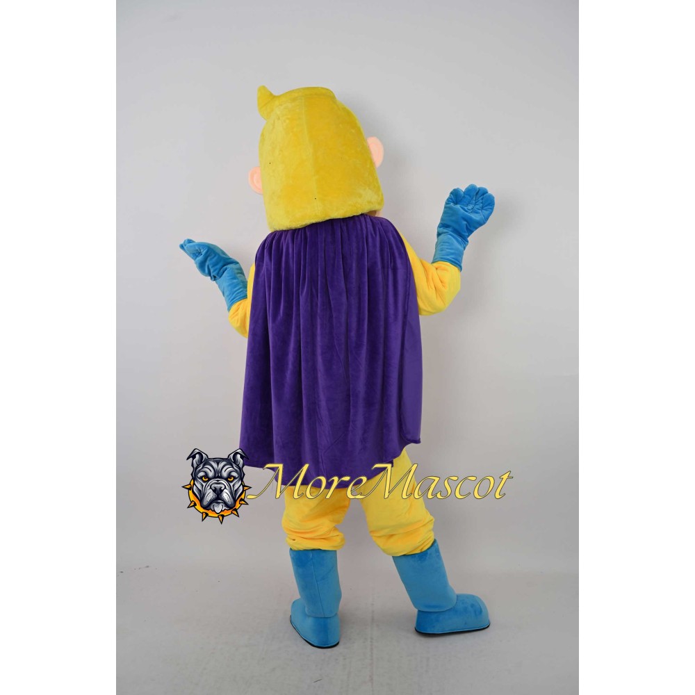 Yellow Superman Mascot Costume