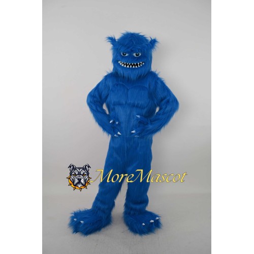 Blue Monster Mascot Furry Costume