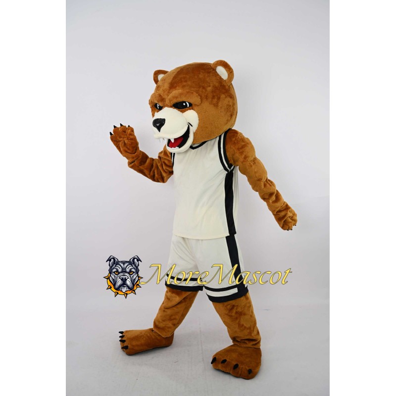 Sports Brown Bear Mascot Costume