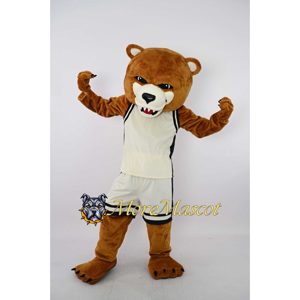 Sports Brown Bear Mascot Costume