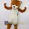 Sports Brown Bear Mascot Costume
