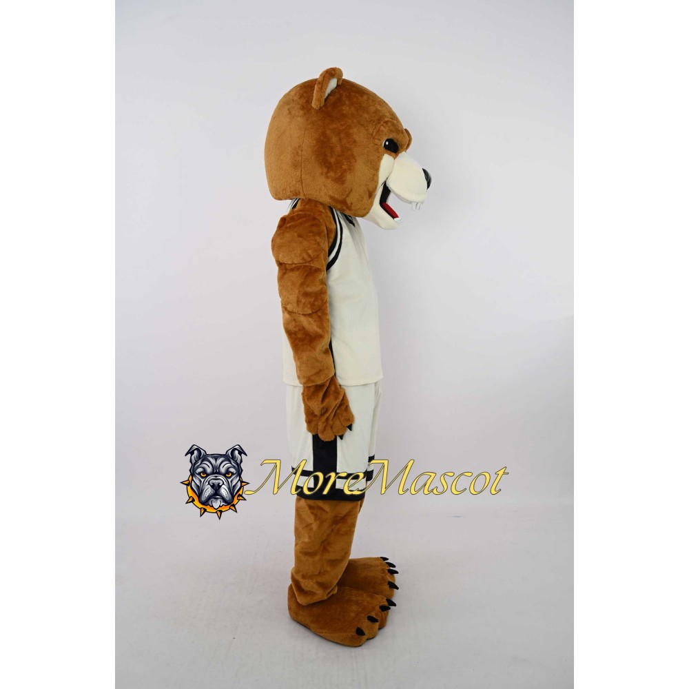 Sports Brown Bear Mascot Costume