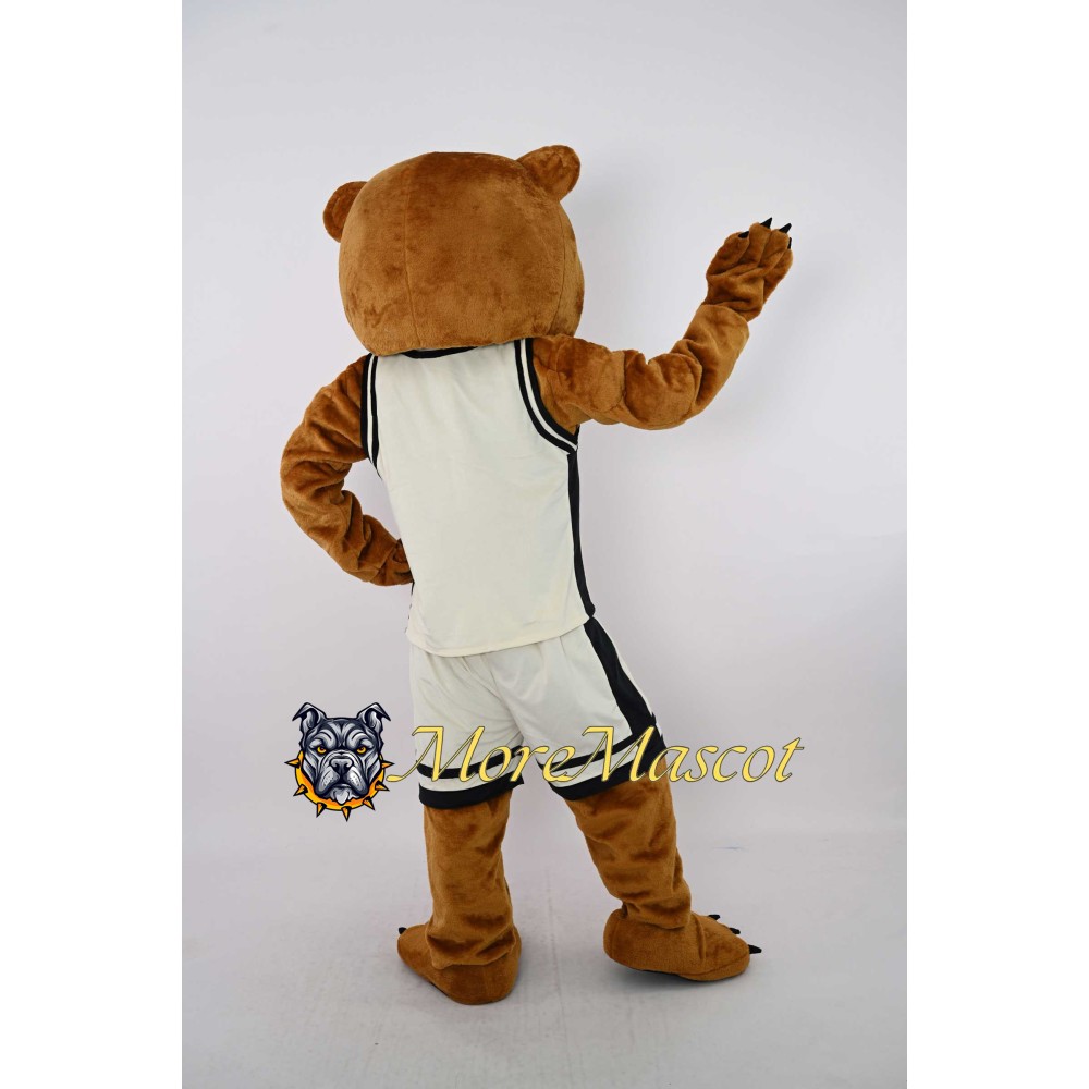 Sports Brown Bear Mascot Costume