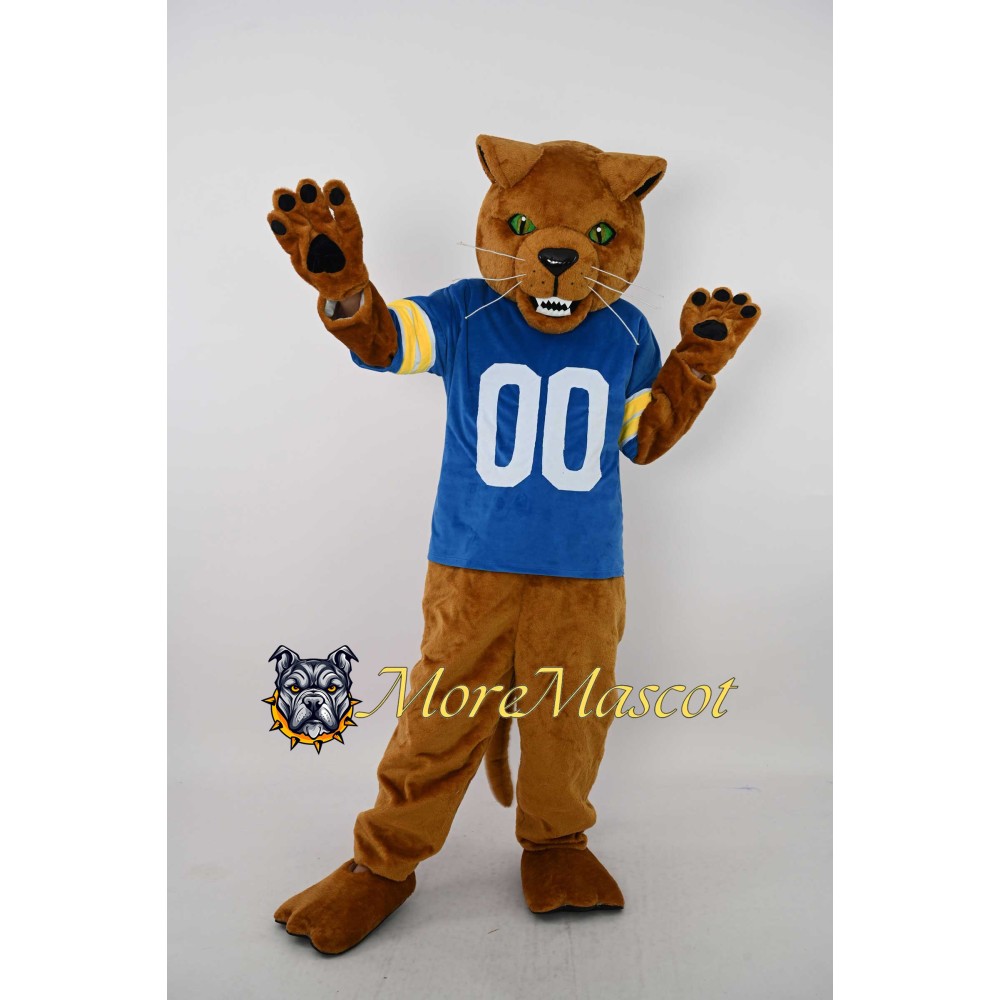 Sports Brown Panther Mascot Costume
