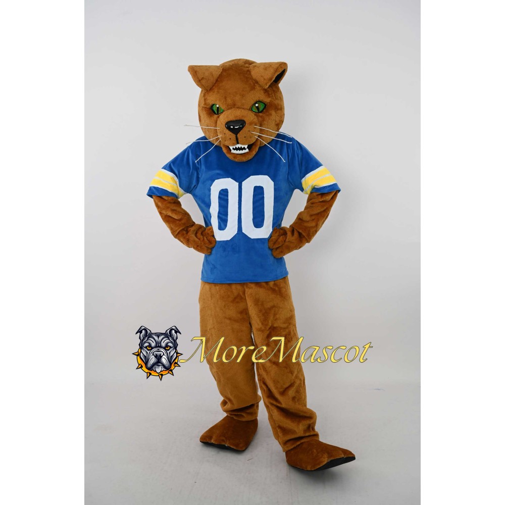 Sports Brown Panther Mascot Costume