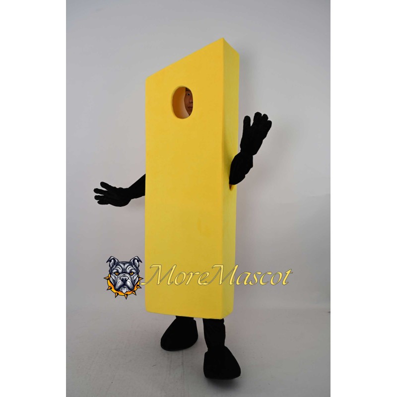 Yellow Building Block Mascot Costume