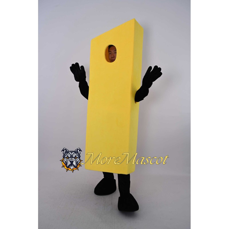 Yellow Building Block Mascot Costume