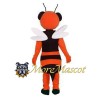 Red Bee Mascot Costume