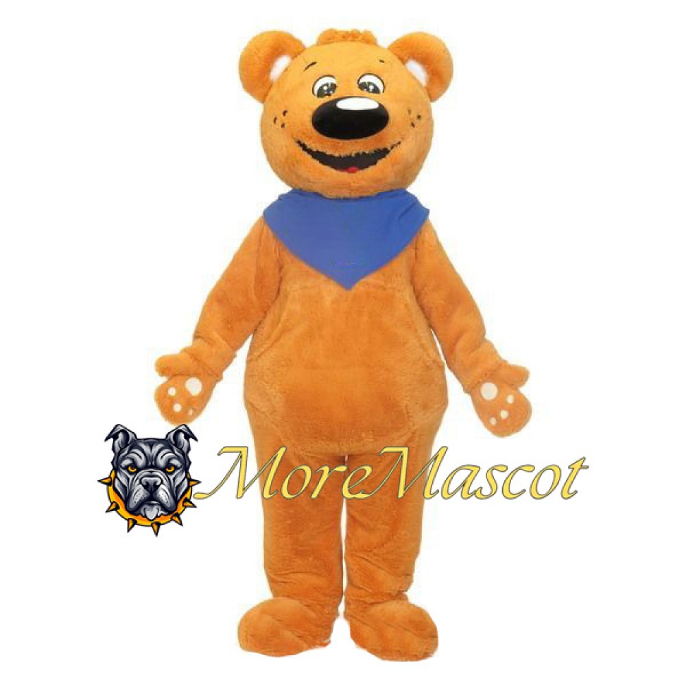 Bib Brown Bear Mascot Costume