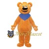 Bib Brown Bear Mascot Costume