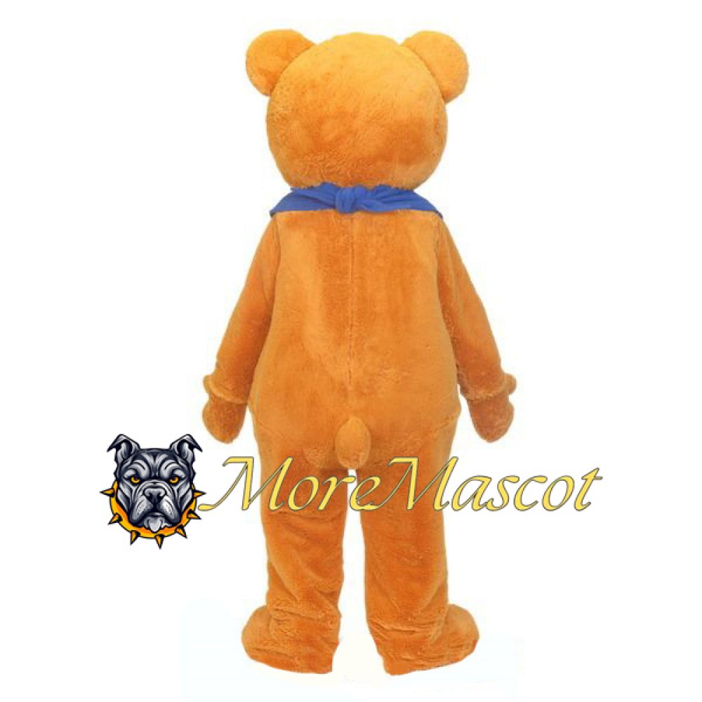 Bib Brown Bear Mascot Costume