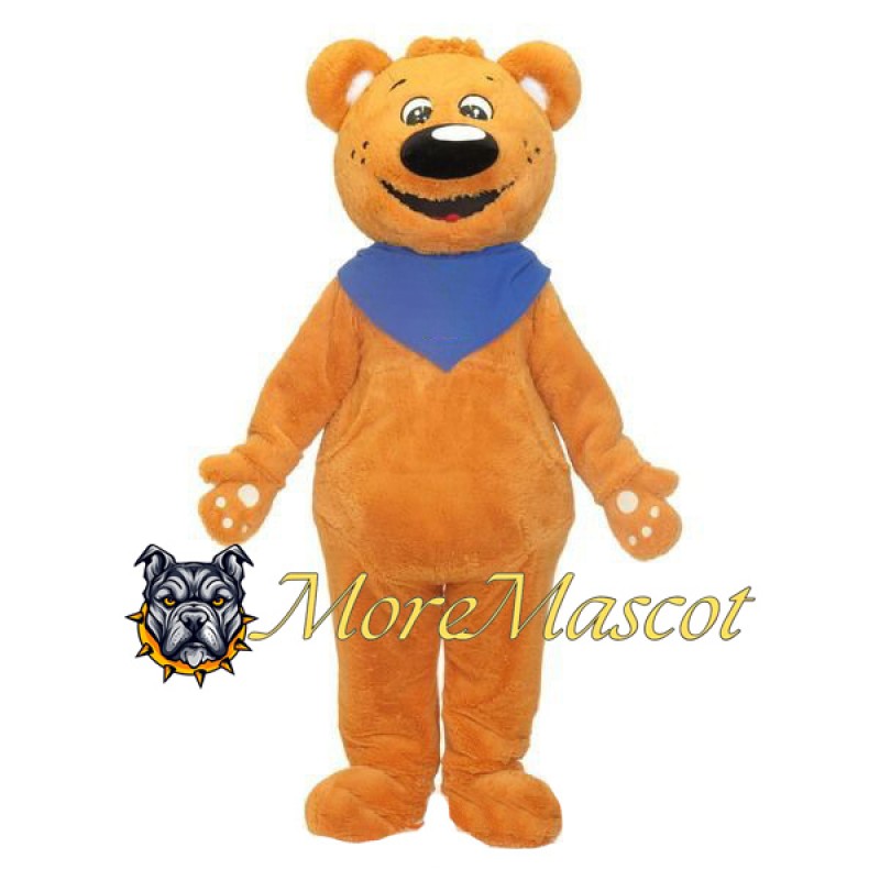 Bib Brown Bear Mascot Costume