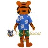 Holiday Tiger Mascot Costume