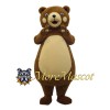 Happy Brown Bear Mascot Costume