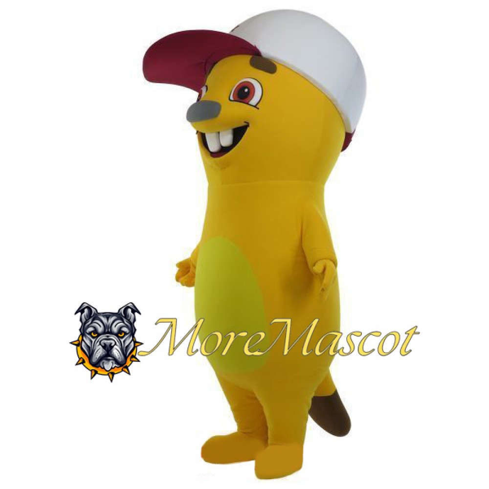 Yellow Mole Mascot Costume