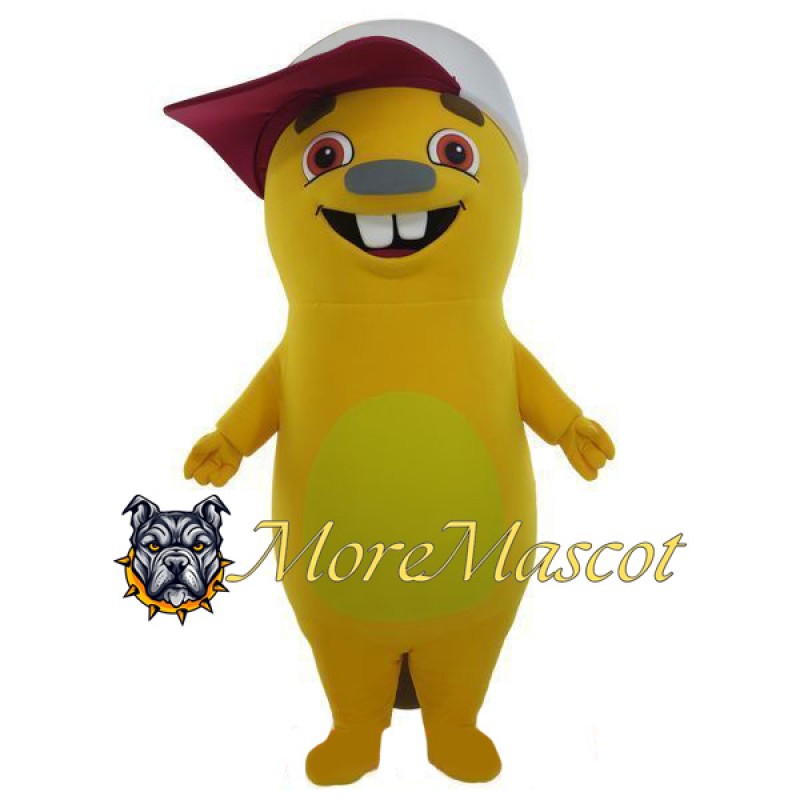 Yellow Mole Mascot Costume