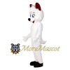 White Dog Mascot Costume