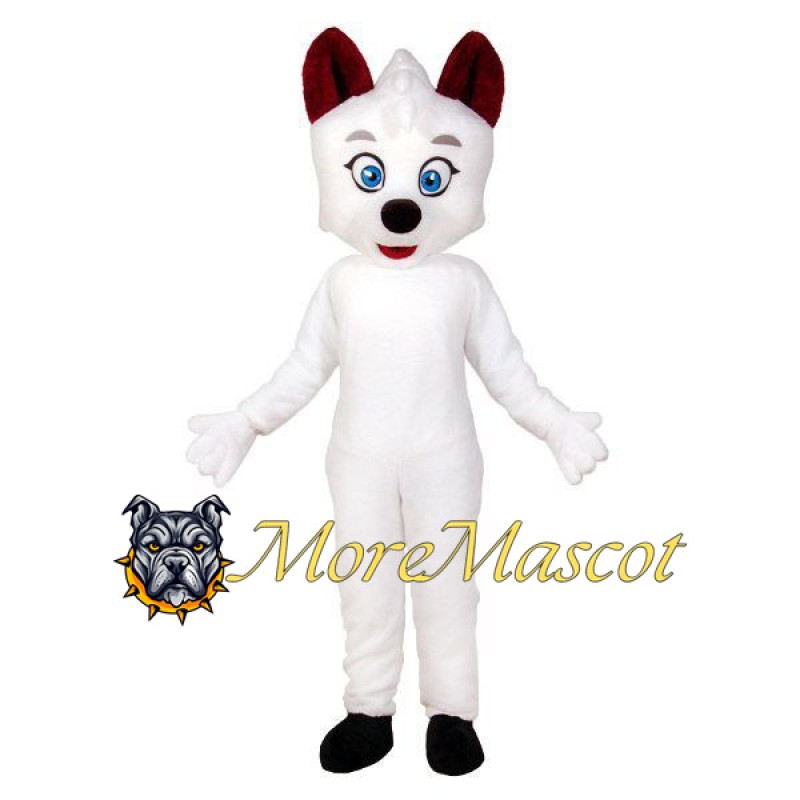 White Dog Mascot Costume