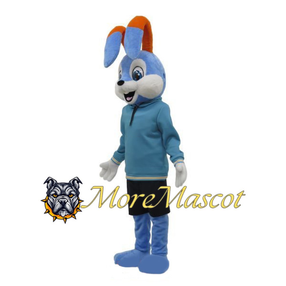 Blue Rabbit Mascot Costume