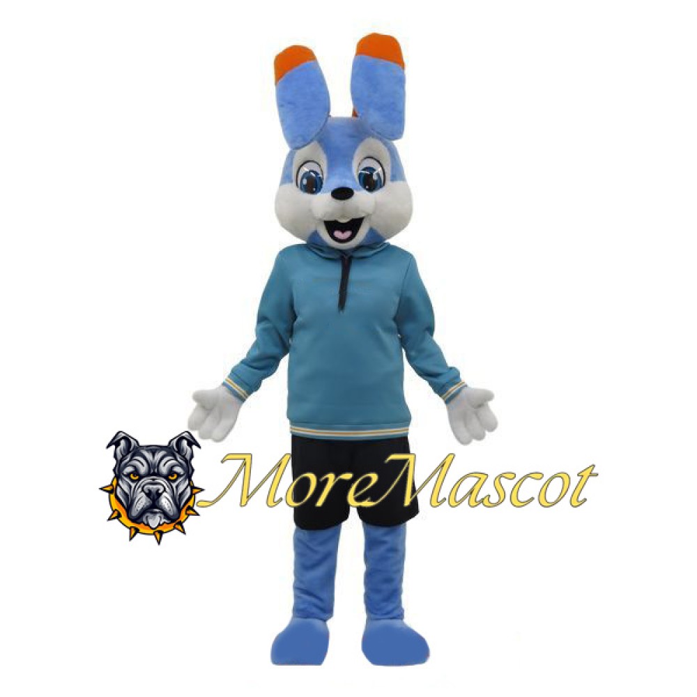 Blue Rabbit Mascot Costume