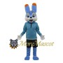 Blue Rabbit Mascot Costume