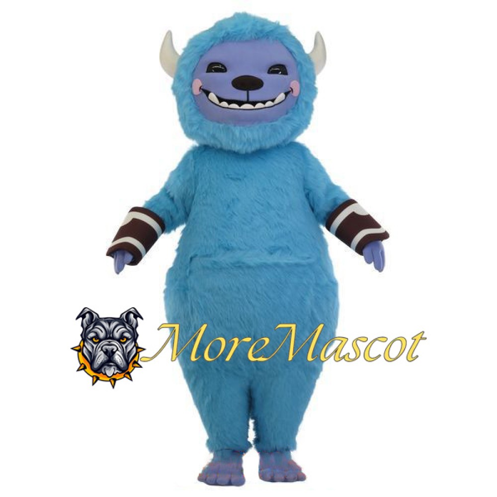 Blue Monster Mascot Costume