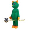 Green Cat Mascot Costume