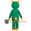 Green Cat Mascot Costume