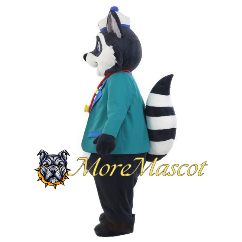 Doctor Raccoon Mascot Costume