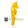 Power Yellow Horse Mascot Costume