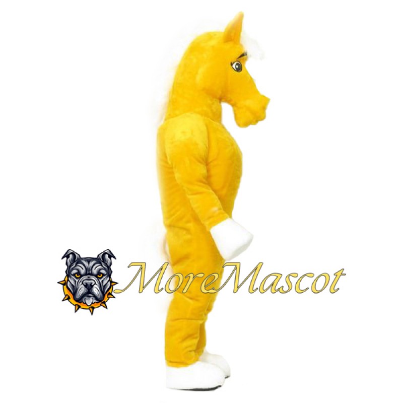 Power Yellow Horse Mascot Costume
