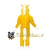 Power Yellow Horse Mascot Costume