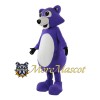 Purple Raccoon Mascot Costume
