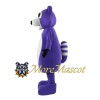 Purple Raccoon Mascot Costume