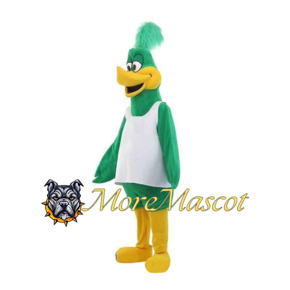 Adult Green Bird Mascot Costume