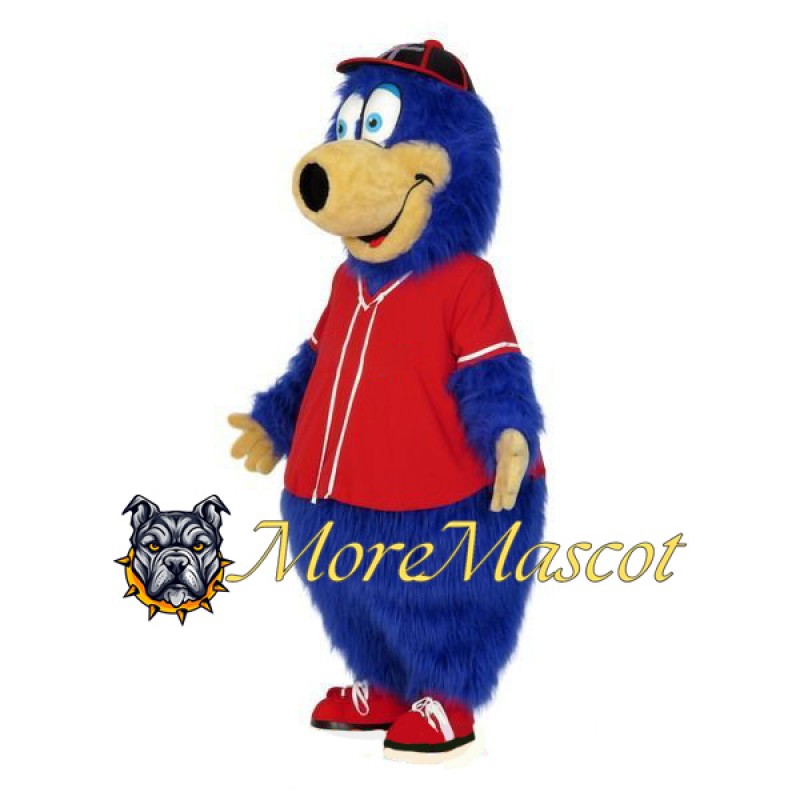 Sports Blue Bear Mascot Costume