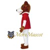 Happy White Dog Mascot Costume