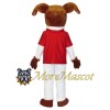Happy White Dog Mascot Costume