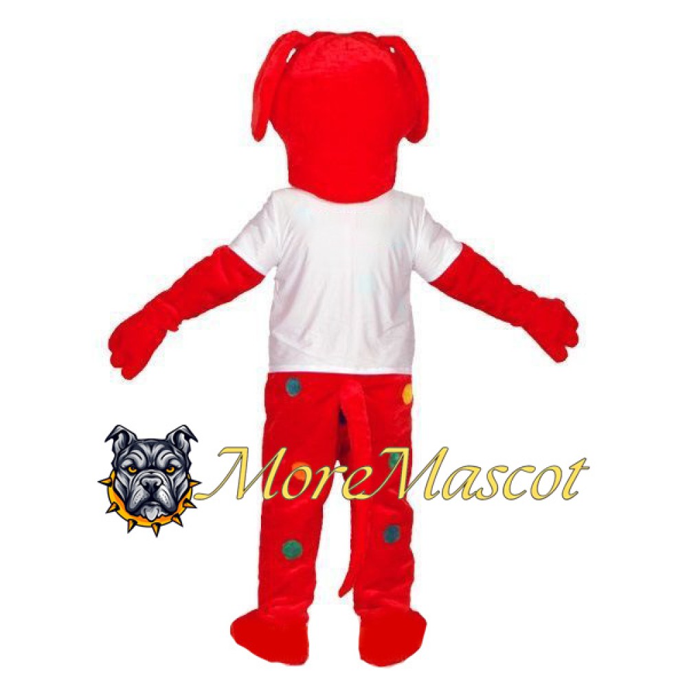 Red Dog Mascot Costume