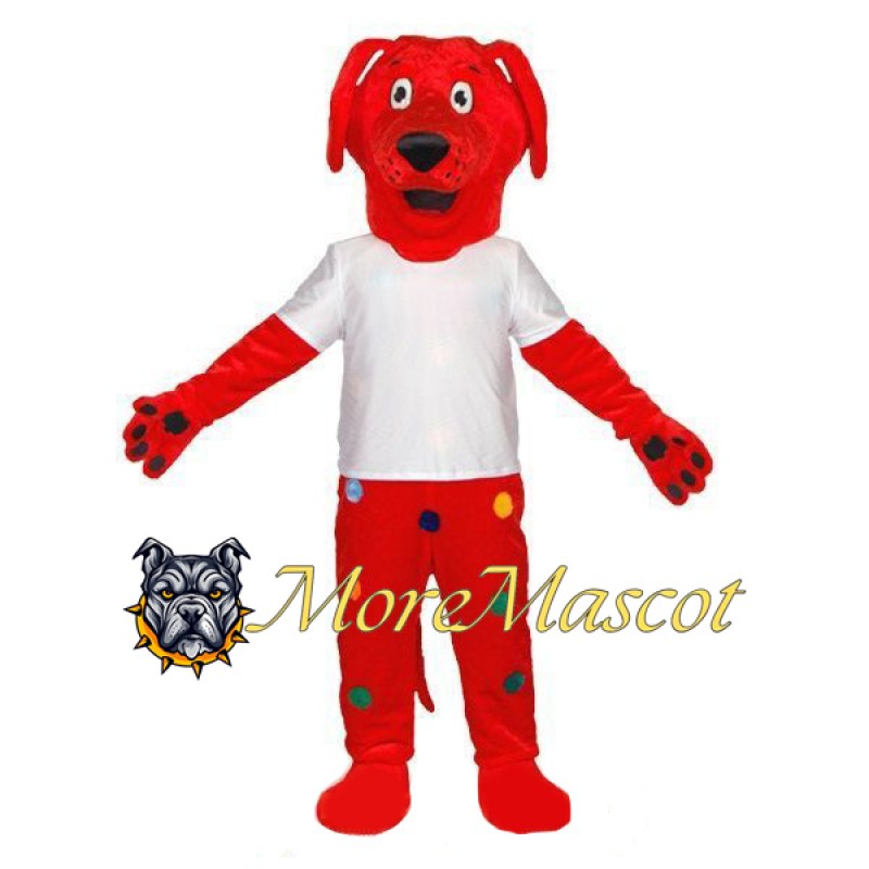 Red Dog Mascot Costume