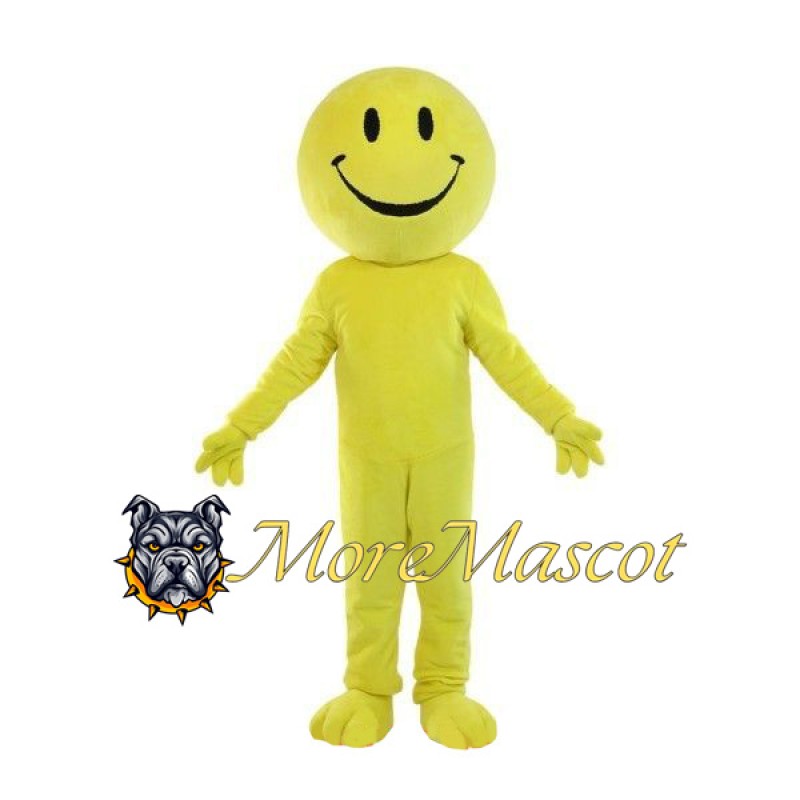 Smiling Emoji Mascot Costume