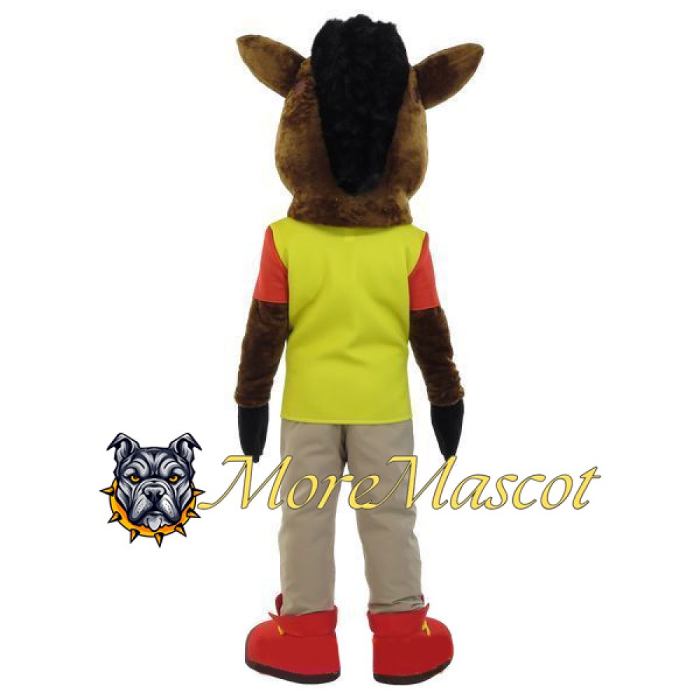 Brown Donkey Mascot Costume