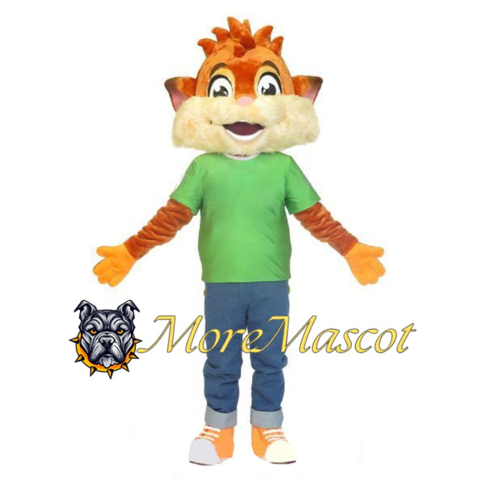 Tiger Boy Mascot Costume