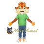 Tiger Boy Mascot Costume