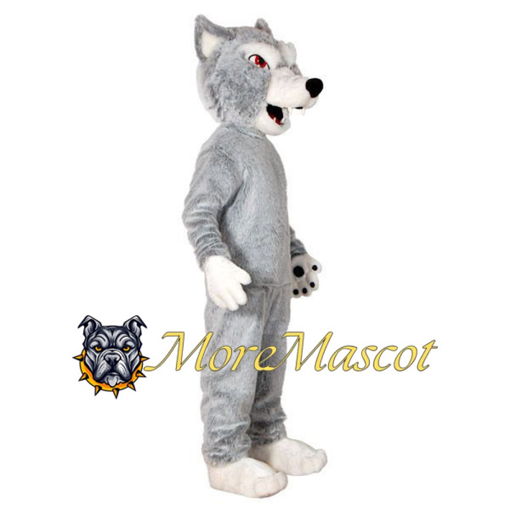 Gray Wolf Mascot Costume