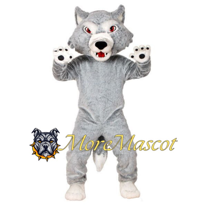 Gray Wolf Mascot Costume